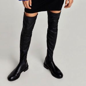 ZARA - Knee High Leather Boots